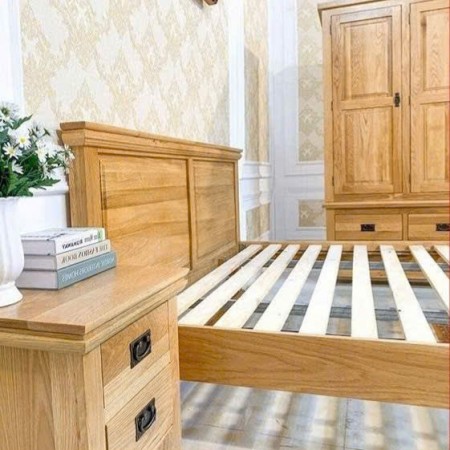 French - BR06 : Trọn Bộ Phòng Ngủ Gỗ Sồi - 2 Món